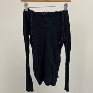 Guess Black Asymmetrical Blouse